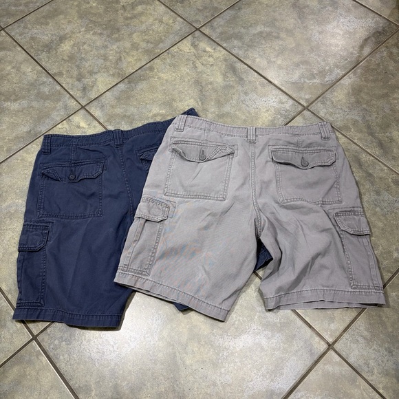 Polo Assn Mens 2 Cargo Bundles Shorts Gray Size 36 x 8.5 Inseam Casual Outdoor - Picture 7 of 12